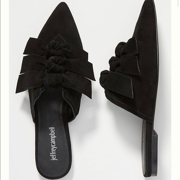Free People Shoes - Jeffrey Campbell Black Charly Slides